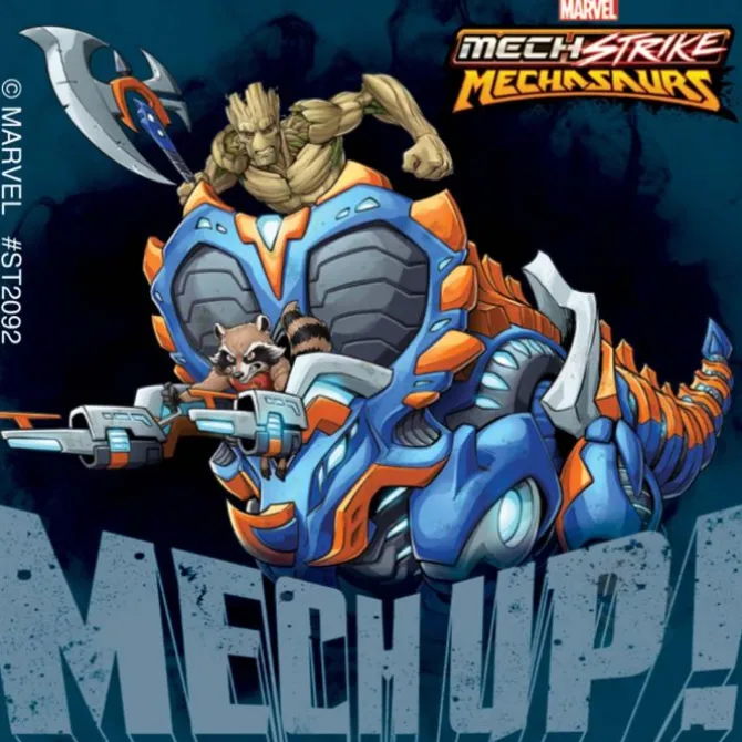 Avengers Mech Strike Mechasaurus Stickers