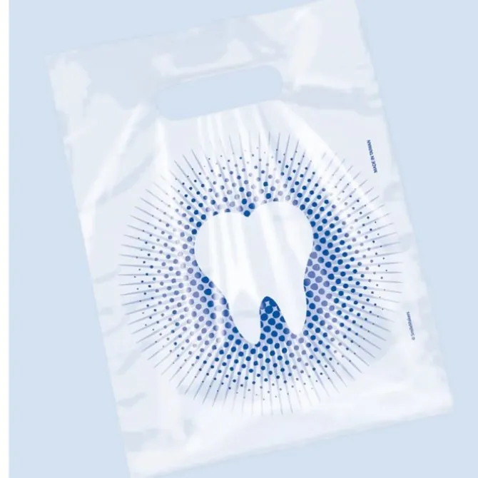 Clear Tooth & Blue Dots Bags