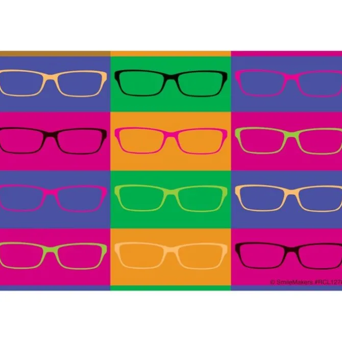 Colourful Glasses Recall Cards
