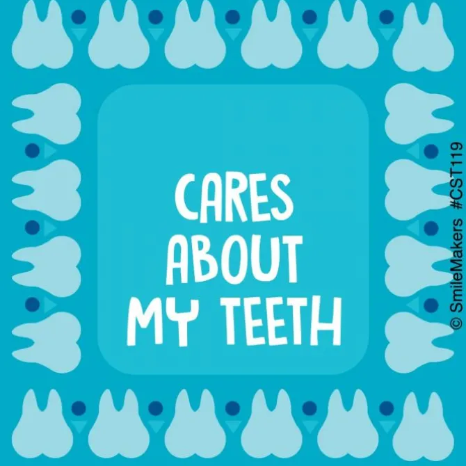 Custom Dentist Cares About Teeth Stickers
