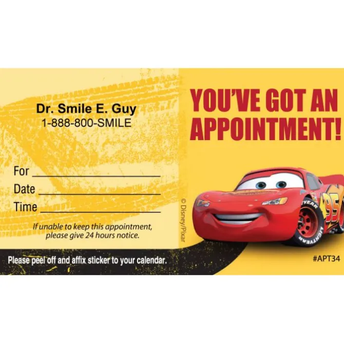 Custom Disney•Pixar Cars Stay the Course Appointment Cards
