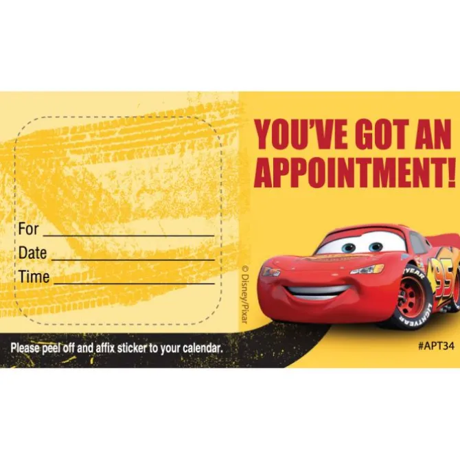 Custom Disney•Pixar Cars Stay the Course Appointment Cards