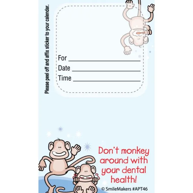 Custom Monkey Colour Lines Appointment Cards