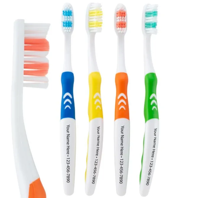 Custom SmileCare™ Adult Ripple Grip Toothbrushes - Case