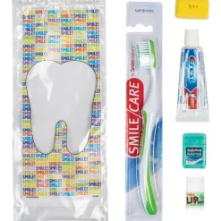 Custom SmileCare™ Adult Smile! Preference Zippered Bag Dental Kits