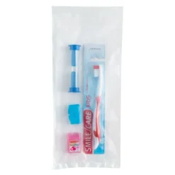 Custom SmileCare™ Youth Basic Zippered Bag Dental Kits