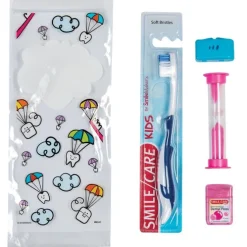 Custom SmileCare™ Youth Dental Paratrooper Basic Zippered Bag Dental Kits
