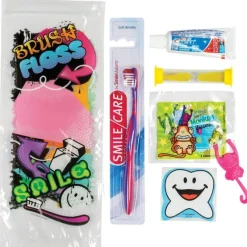 Custom SmileCare™ Youth Grafitti Premium Zippered Bag Dental Kits