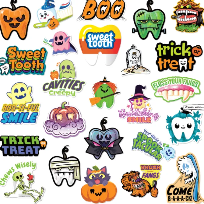Dental Halloween Vinyl Die Cut Decals