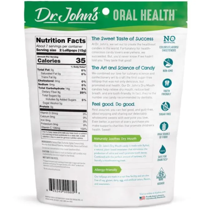 Dr. John's Dry Mouth Tart Cherry Lollipops