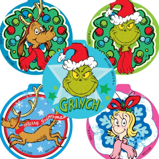 Dr. Seuss™ Shaped How the Grinch Stole Christmas Stickers