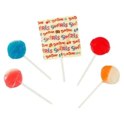 Dum Dum Swirls Flat Pops Lollipops