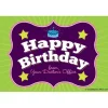 Happy Birthday Brackets Recall Cards