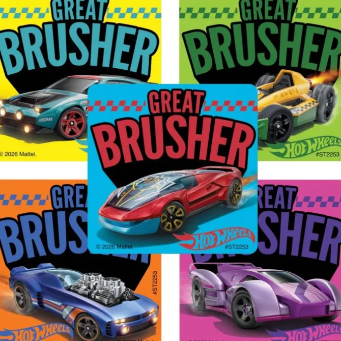 Hot Wheels Great Brusher Stickers