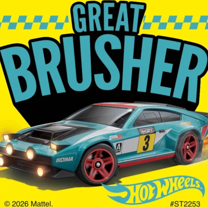 Hot Wheels Great Brusher Stickers