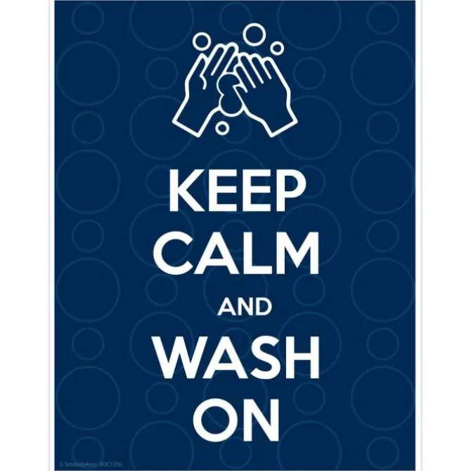 Keep Calm and Wash Your Hands Wall Decal