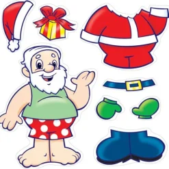 Make Your Own Santa Stickers