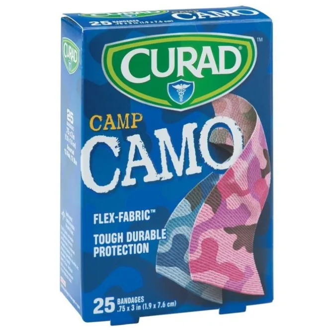 Pink/Blue Fabric Camo Bandage