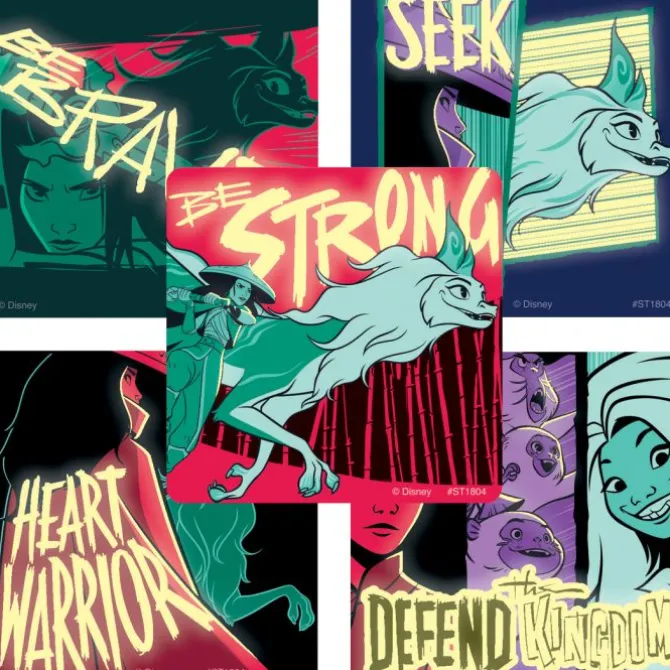 Raya and the Last Dragon: Glow in the Dark Stickers