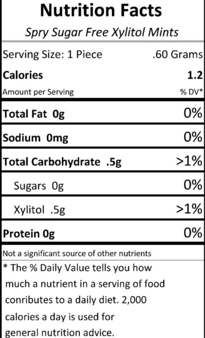 Spry® Sugar Free Xylitol Mints