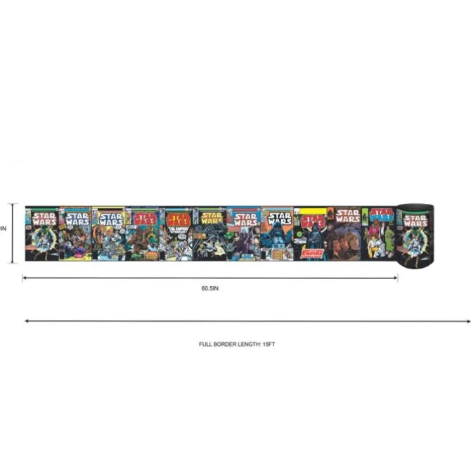 Star Wars Comic Books Peel & Stick Border