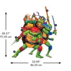Teenage Mutant Ninja Turtles Mutant Mayhem Group Giant Wall Decals