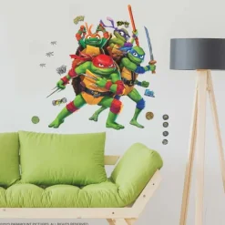 Teenage Mutant Ninja Turtles Mutant Mayhem Group Giant Wall Decals