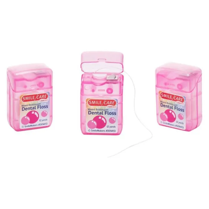12 Yards Bulk SmileCare™ Waxed Bubblegum Floss
